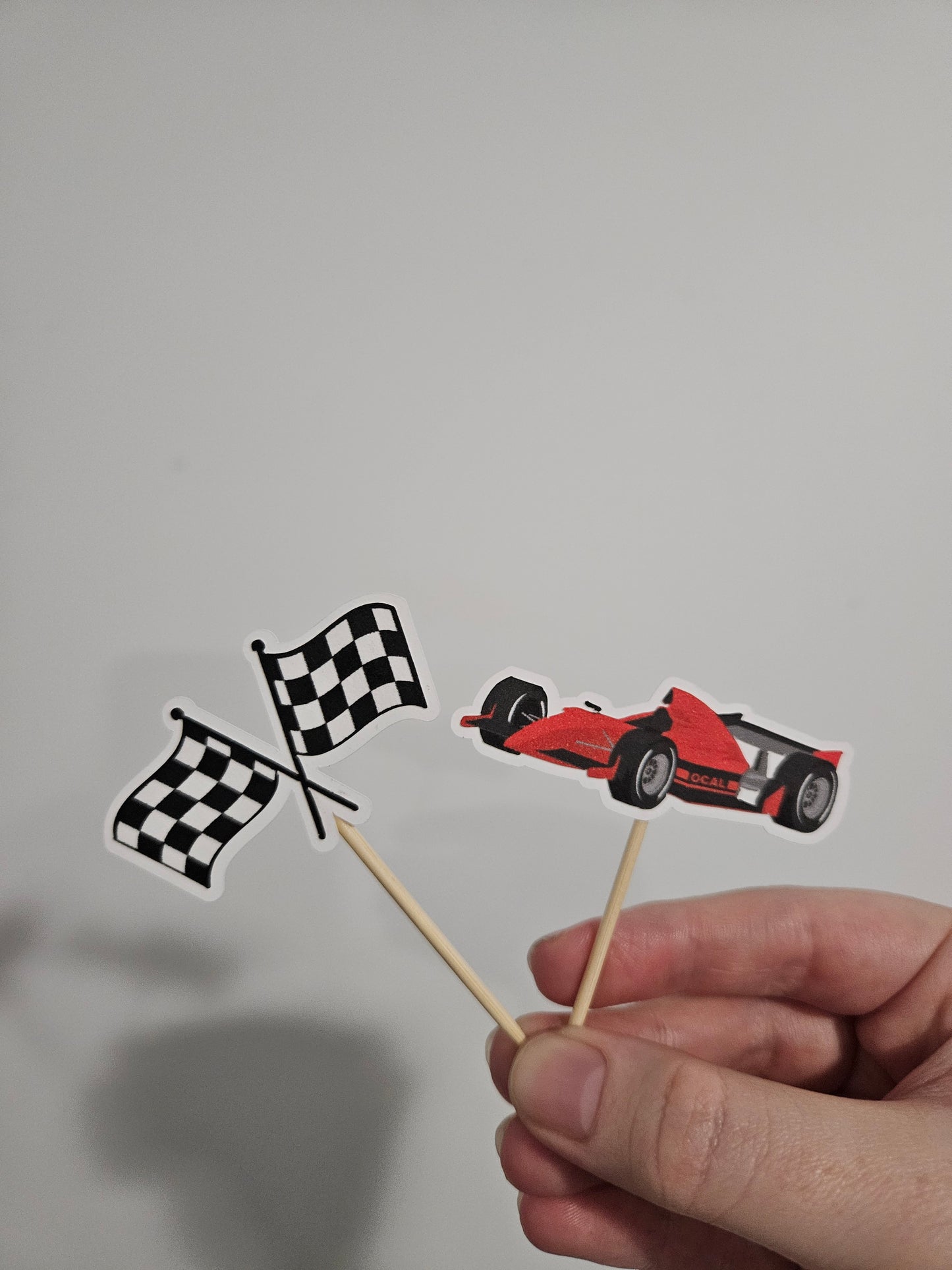 Race Car Cupcake Toppers for Race Car Party