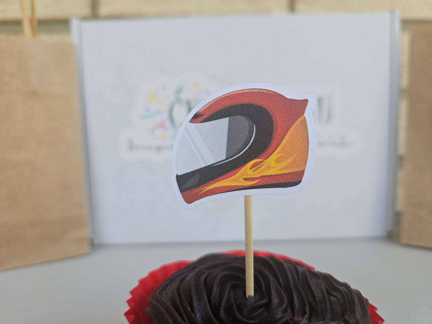 Race Car Cupcake Toppers for Race Car Party