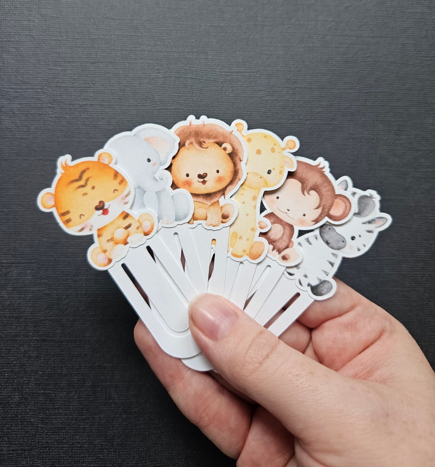 Safari Wild One Bookmarks - Kids' Parties and Reading Delights