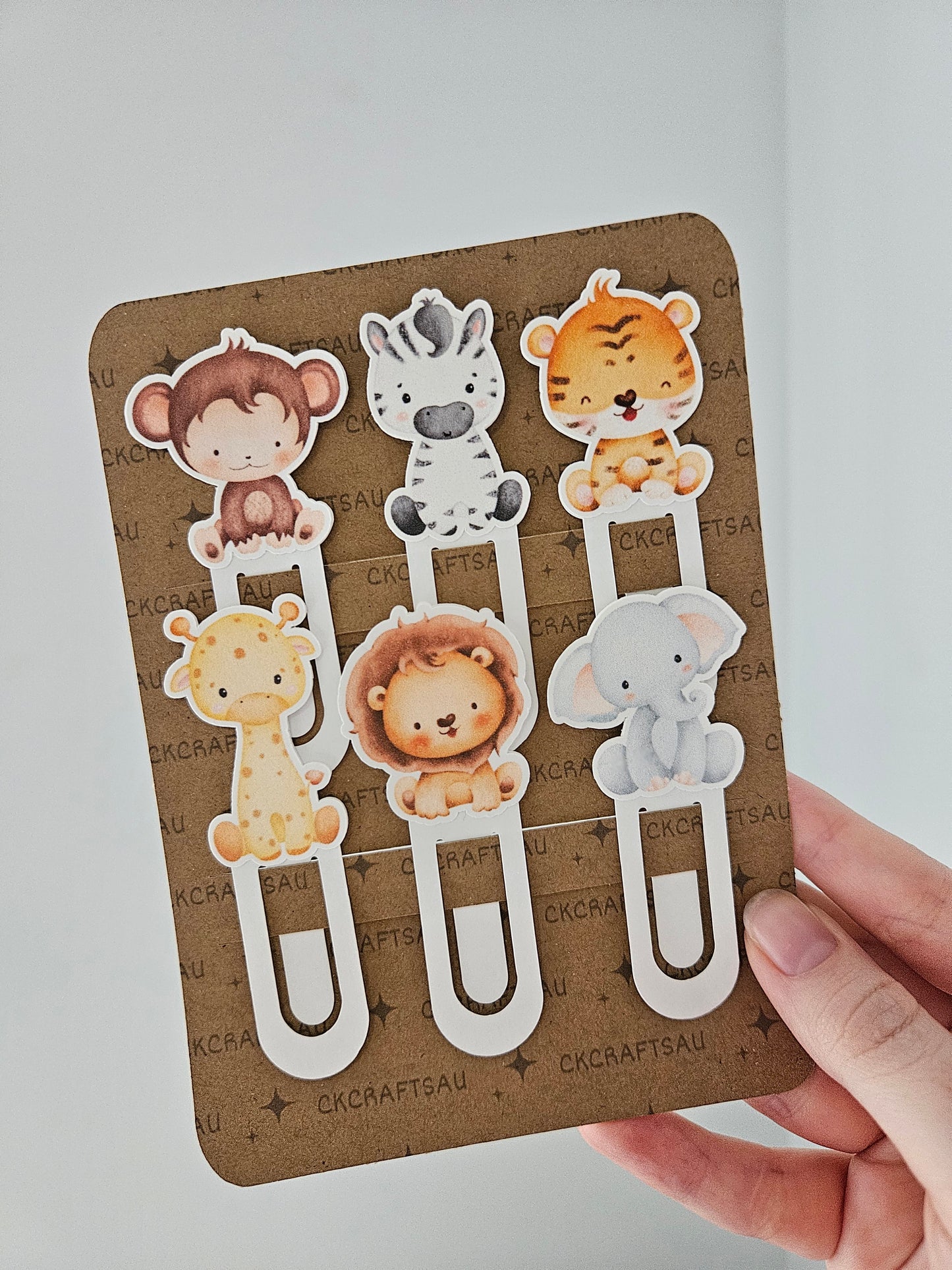 Safari Wild One Bookmarks - Kids' Parties and Reading Delights