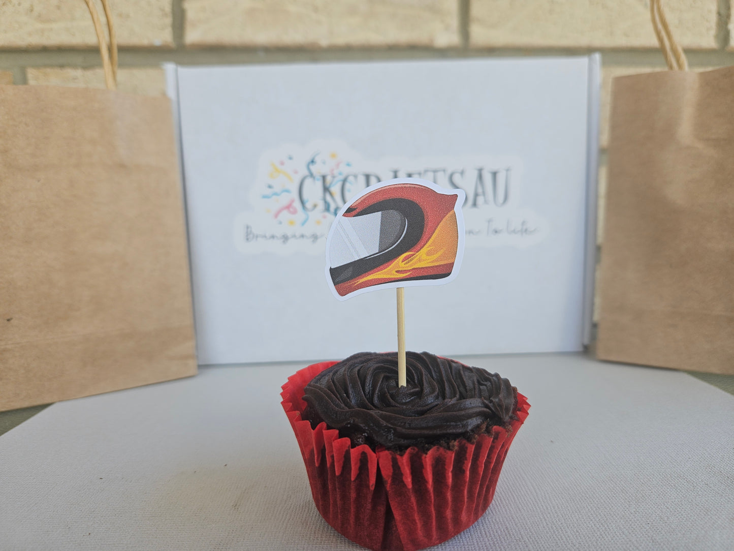 Race Car Cupcake Toppers for Race Car Party