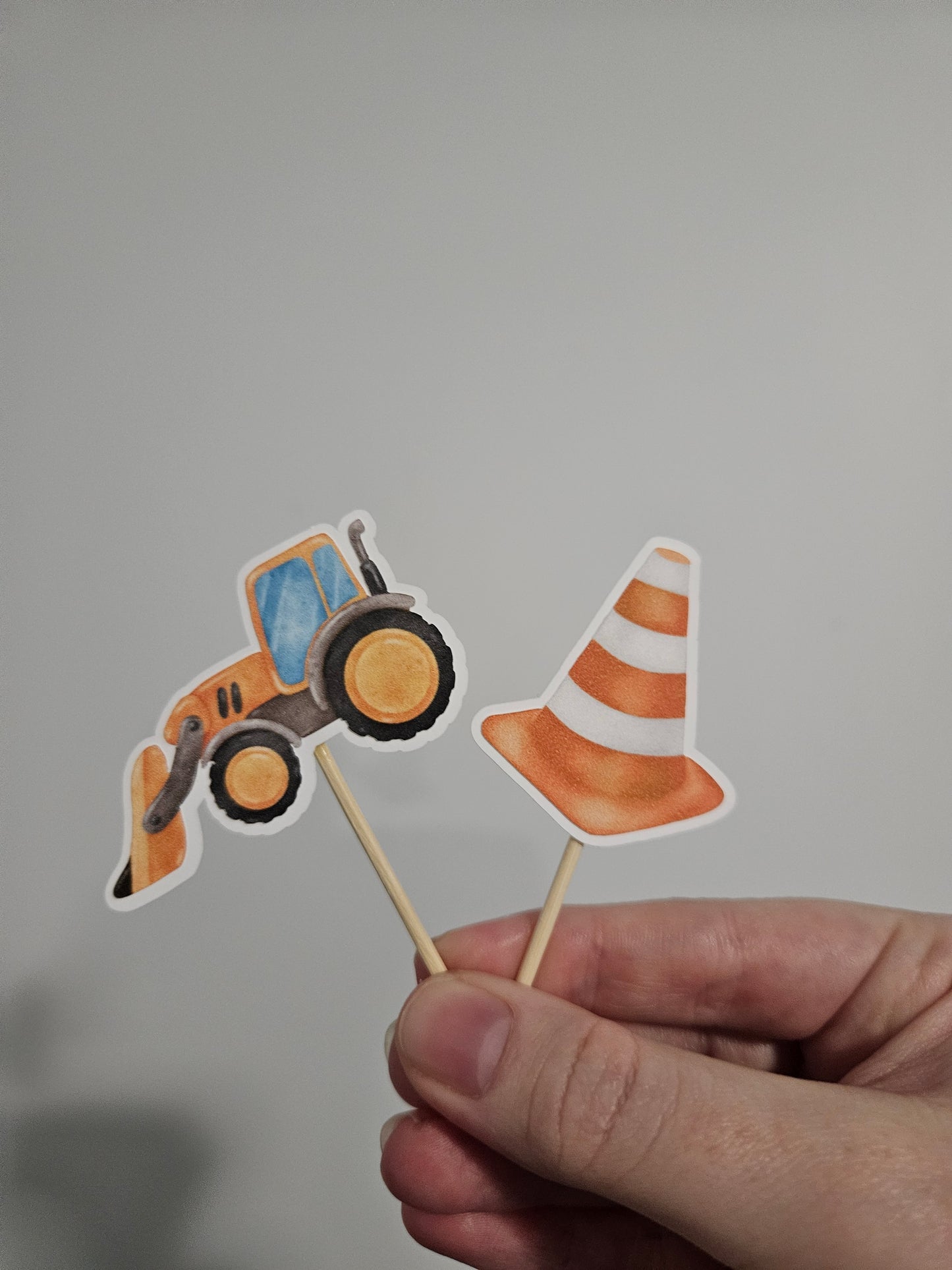 Construction Cupcake Toppers for Kids Construction Party
