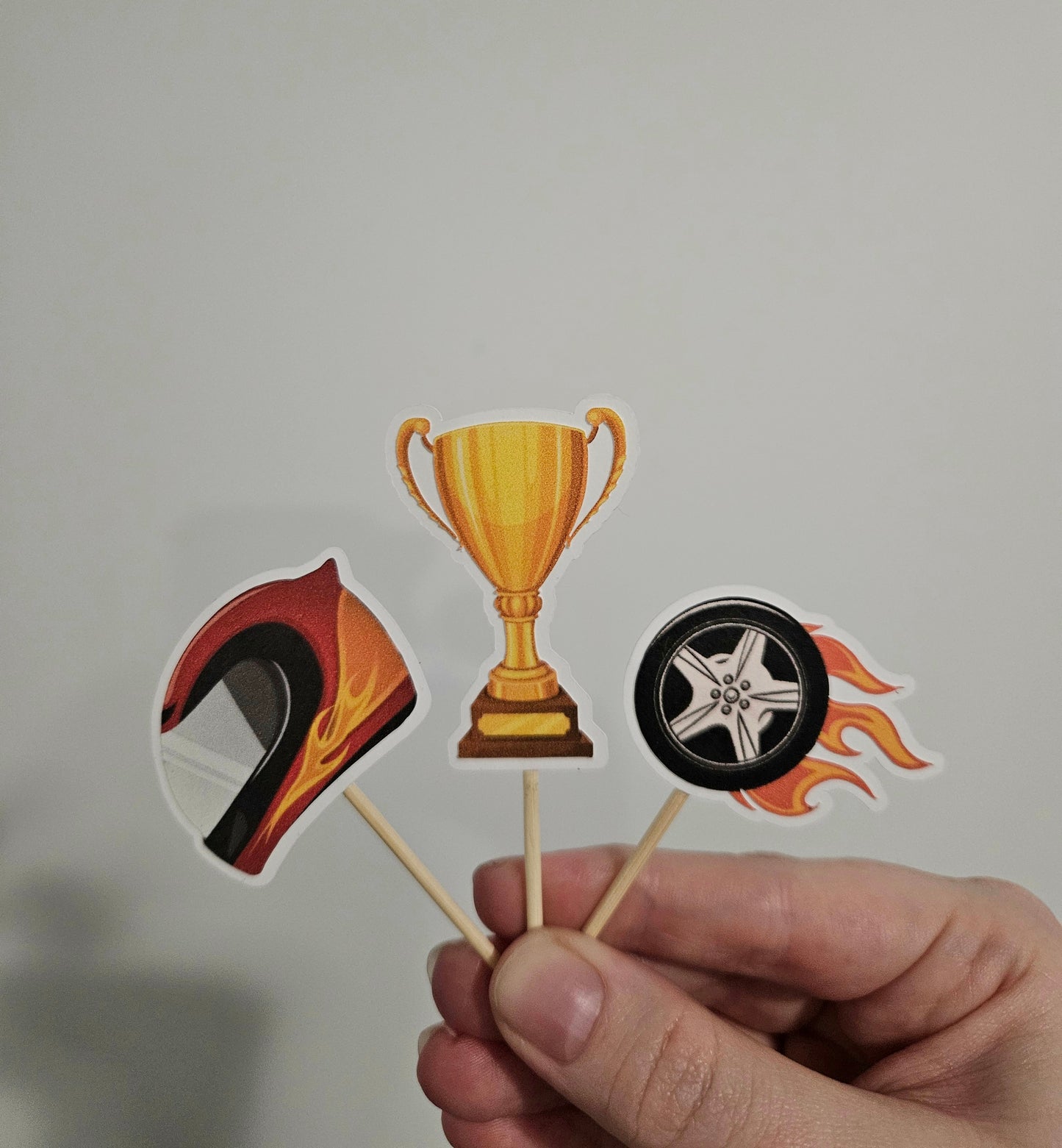 Race Car Cupcake Toppers for Race Car Party