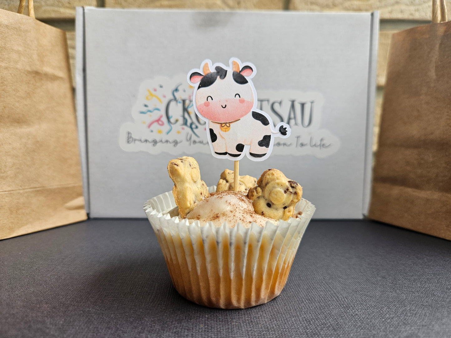 Farm Themed Cupcake Toppers – Hay & Barn Animals – 1st Birthday or Baby Shower Decor