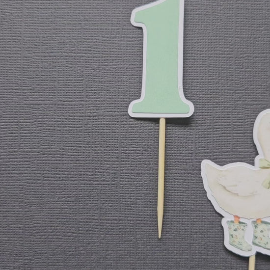 video of cupcake toppers on black background