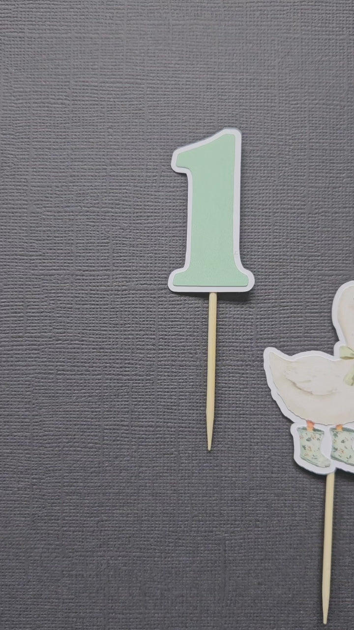 video of cupcake toppers on black background